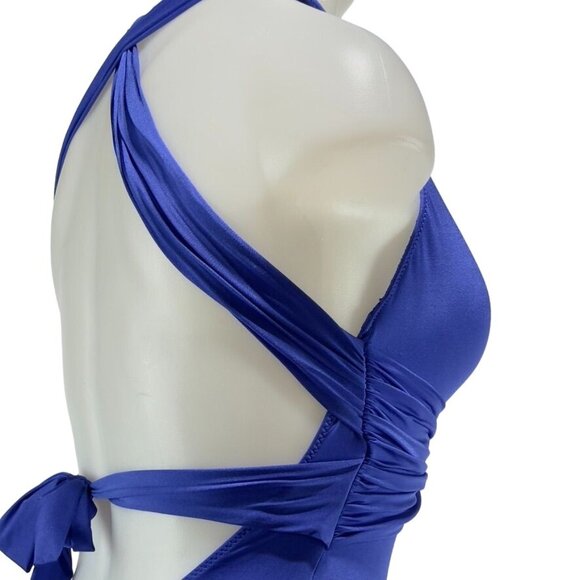 TRINA TURK Women's Swimsuit Open Tie Closure Gold-tone Metal Accent Size 4 - Picture 5 of 11